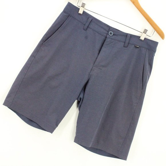 Travis Mathew Shorts Men's Casual Blue Performance Flat Front Size 32" - Picture 2 of 7